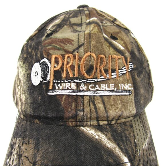 Priority Wire & Cable, Inc Realtree Camouflage Men's Adjustable Strap Back Cap - Picture 1 of 9